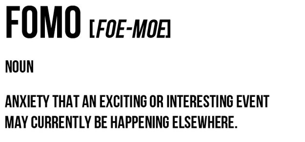 Sex. FOMO of FODI?